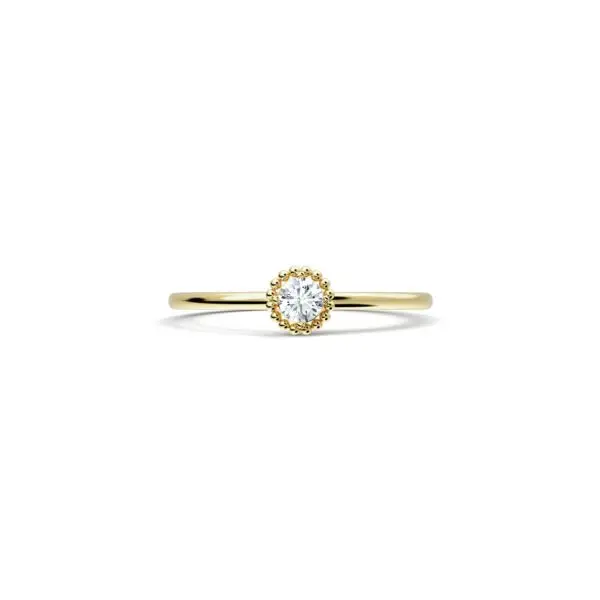Bague Diamant Entourage Perlé