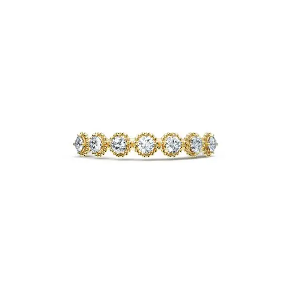 Bague Diamants Entourages Perlés