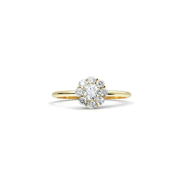 Bague Diamant Central et Diamants